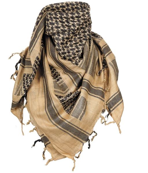 Picture of Shemagh Scarf Sand/Black
